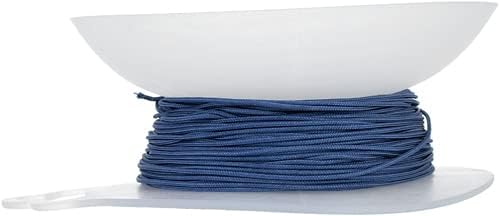 Dazzle-It! Lovely Knots - Asian Knotting Cord 1mm Thick - Navy Blue (50 Yards On Bobbin)