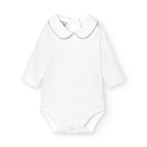 babidu, BODY C.POLO PIQUE   body para bebe  unisex, color gris, talla 1 mes