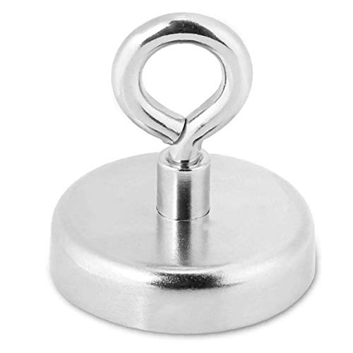 LAVALINK 1pc Ronda De Neodimio Pesca Imán De Neodimio Súper Fuerte con Armella para Imán De Pesca Y Recuperación En River Cover