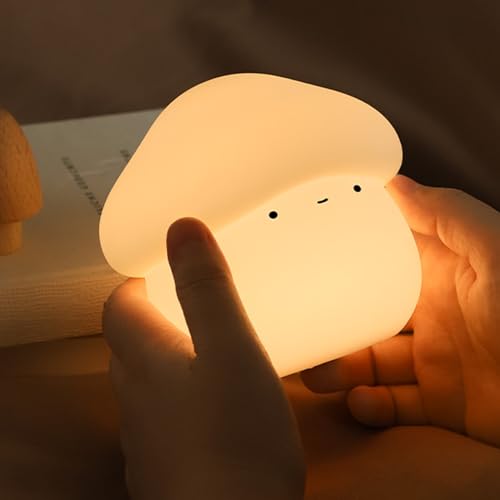 Auezona Luz Nocturna Infantil, Silicona Lampara Bebe Noche, Luz Bebe Nocturna Recargable USB, Lampara Mesita Noche Infantil Temporizador, Luz Lectura,Decoracion Habitacion,Regalo Cumpleaños Navidad