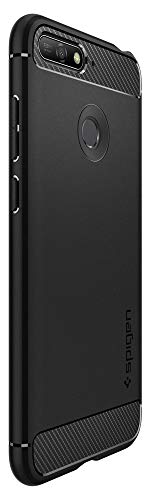 Spigen Rugged Armor Designed For Huawei Y6 Case (2018) - Black #TOP5
