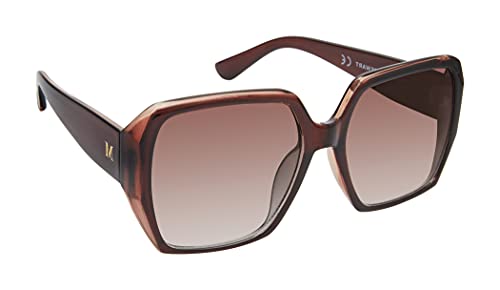 Martha Stewart Women's Ms123 Modern Uv400 Protective Square Sunglasses-Timeless Gifts for Her, 58mm2