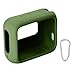for JBL Go 4 Waterproof Bluetooth Speaker Silicone Cover Case, Portable Silicone Travel Case with Carabiner, Protective Skin Case (Green Case) - co2CREA