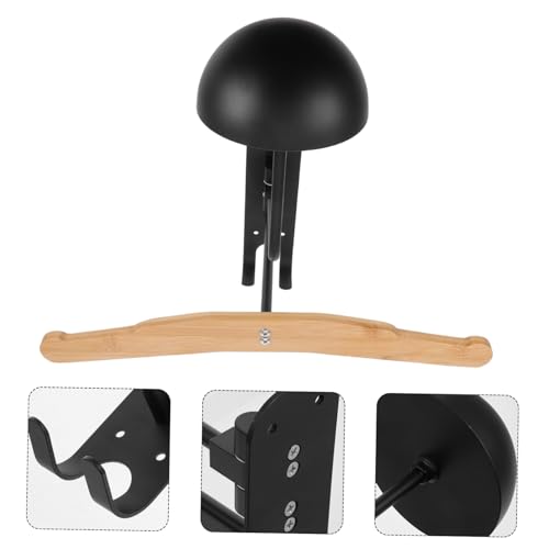 Soporte de pared para casco diseño moderno y funcional negro 8