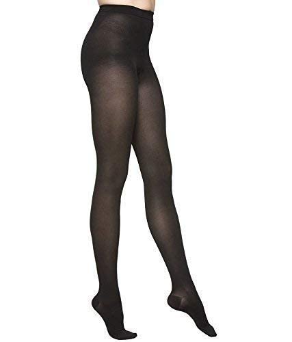 Women's High Waist Pantyhose Stockings Stretch Sheer Tights Comfort Knnited Pantyhose (Pack of 1, Black,Skin, Free Size) (Black)-image-22