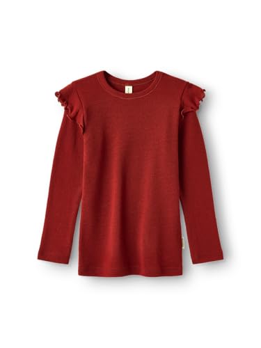 T-shirt manches longues en laine mérinos bio pour fille Dilling