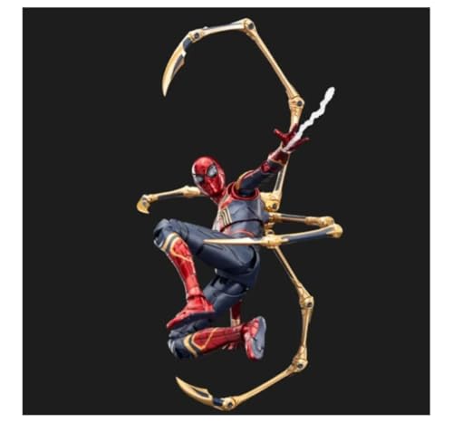 Image of Hamleys Iron Spider Action Figure 7 Inch Collectible Toy Gift, 14Y+ | 1:10 scale, full articulation, mechanical spider arms, metallic paint finish, collector display box for fans
