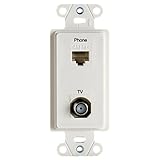  on-q wp3210bk preconfigurados 1port correa, 1 RJ45, color negro, WP3211WH
