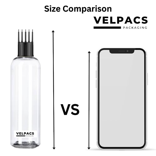 200Ml Empty Plastic Bottle For Hair Application (1 Appicator + 1 Mist Spray+ 1 Trigger Spray) Pack Of 3 | Perfect For Rosemary Tea, Perfume, Rosewater, Travel Friendly, Transparent