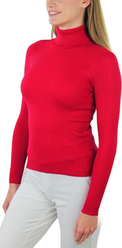 Image of ToBeInStyle Women's Classic Knit Fold Over Turtleneck Pullover