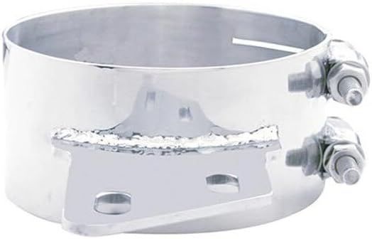 Technical Precision Replacement for Peterbilt 379 Year 1999 6 INCH Chrome-Plated SS Wide Angled CLAMP