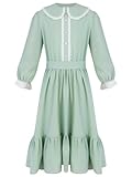 ZhouBoat Pioneer Girl Dress Costume Colonial Prairie Dress Victorian Costumes for Girls,12 Years