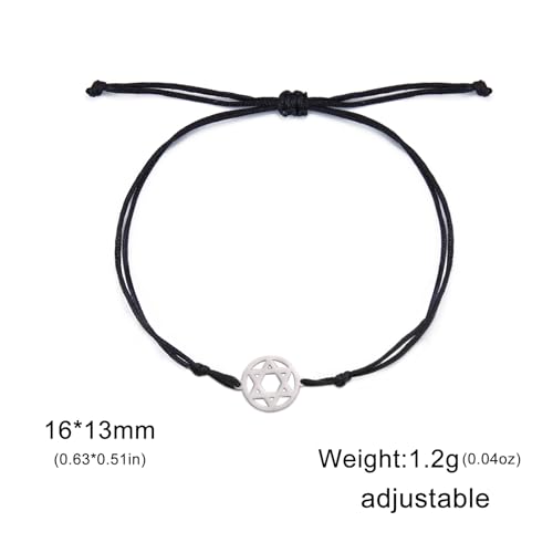 Pulsera Estrella de David de Acero Inoxidable miniatura 5