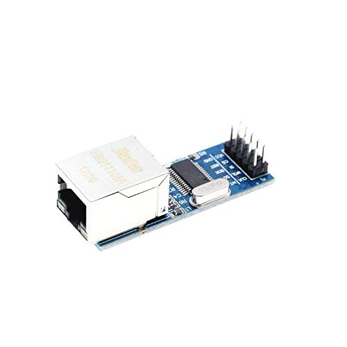 Module Ethernet ENC28J60 Compatible Arduino - 3.3V, Connectivité LAN, Bleu, Pour Projets DIY