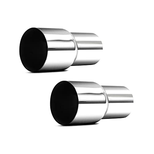 Universal 2.5 ID to 3 ID Exhaust Pipe Adapter Connector Reducer 304 Stainless Steel 2.5 Inch to 3.0 Inch 2 1/2 ID to 3.0 ID kit 2PCS