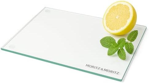 Moritz & Moritz Tabla de cortar de cristal, 40 x 30 cm, resistent...