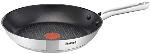 Tefal A859S8 8-teiliges Induktion Topf und Pfannenset + Glasdeckel mit Siebfunktion + Hochwertig polierte Edelstahl Töpfe mit Siebdeckel, Antihaft Bratpfanne 20 cm – Bild 6