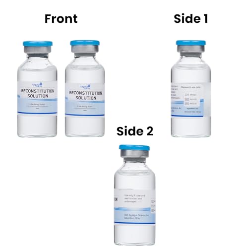 reconstitution solution 2-pack - 30ml - ultra clean solution in premium glass vials  made in usa