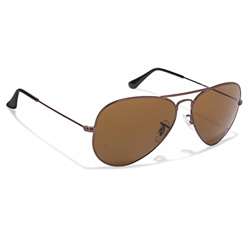 Image of Louis Kouros Armstoner Aviator Classic Trendy 3026 sunglasses | Mirror Lens | 400 UV Protected | For Men's Women's | Medium | 62mm Lens Width