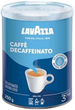 Lavazza Decaffeinated Ground Coffee Dek Classico, Medium Roast, 250 G