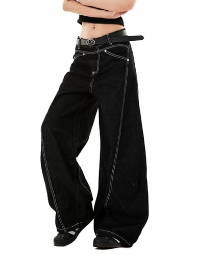 Aelfric Eden Baggy Barrel Jeans Mens Wrinkle Wide Leg Jeans Casual Relaxed Fit Y2k Denim Pants Trouser3