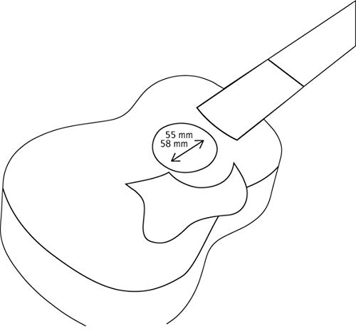 Ortega owptb de Eb ébène Pickguard pour ukulélé ténor et baryton - Les Beatles, Paul McCartney, John Lennon, RIngo Starr, George Harrison Ortega owptb de Eb ébène Pickguard pour ukulélé ténor et baryton – Image 4