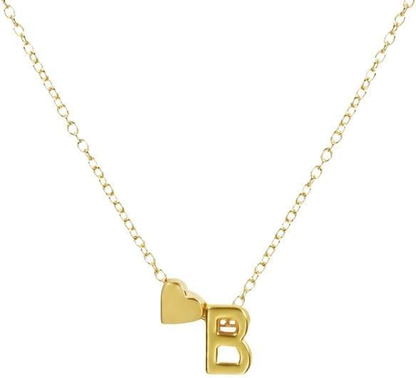 Colliers argent S925 initiales az pour femme pendentif coeur chic