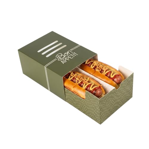 Restaurantware Take Out Food Containers 100 Count 8.3 x 5.7 x 3.7 Inches Paper Sandwich Boxes Disposable Food Packaging Box Design