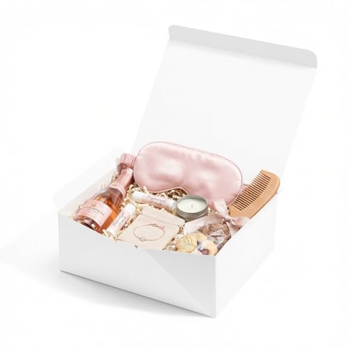 Sunnda 10x8x4 Large White Gift Boxes with Lids for Presents (10 Pack) - Bridesmaid Proposal Box Set - Fully Sealed Bottom Zero Assembly