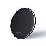 NATOL Cargador Inalámbrico Rápido, Wireless Charger Qi 10W para Samsung Galaxy S9 Plus/S9/S8/Note 8, iPhone X / 8 / 8 Plus y Otros Dispositivos Compatibles con Qi (Cable Micro USB incluido)