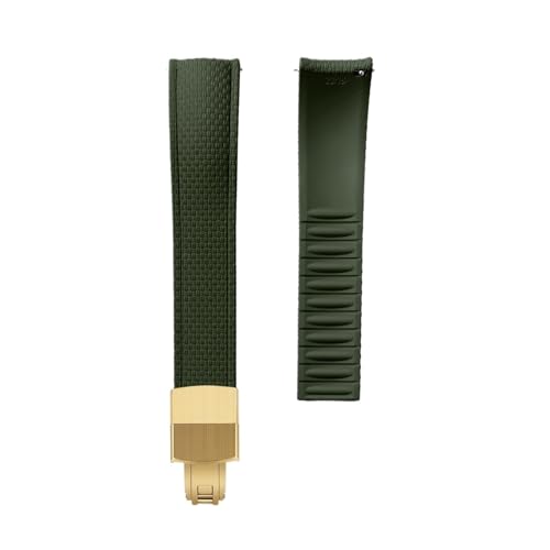 Bracelet montre caoutchouc 22mm haut de gamme à dégagement rapide incurvé