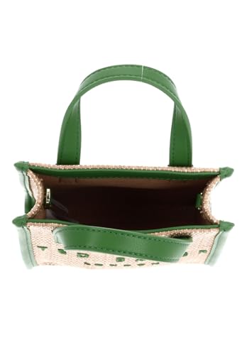 Mini sac icône Ted Baker en raphia synthétique vert : l'accessoire tendance d'été - 5