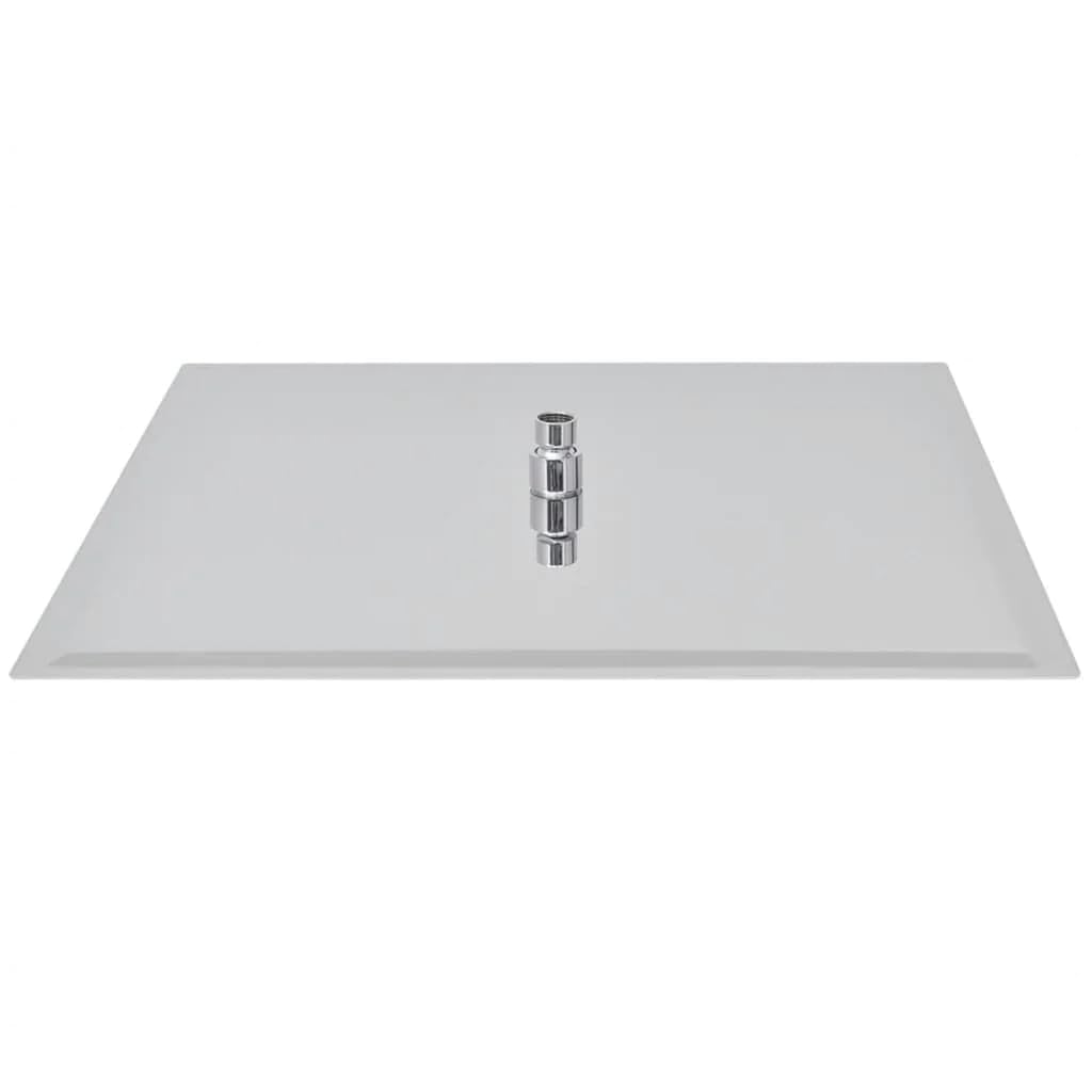 vidaXL 2X Cabezales Ducha Efecto Lluvia Acero Inoxidable 50x50cm Cuarto Baño