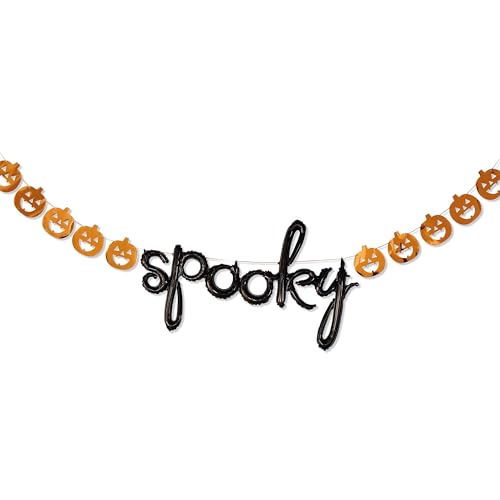 Bannière de ballons Halloween noir orange kit guirlande décoration soirée