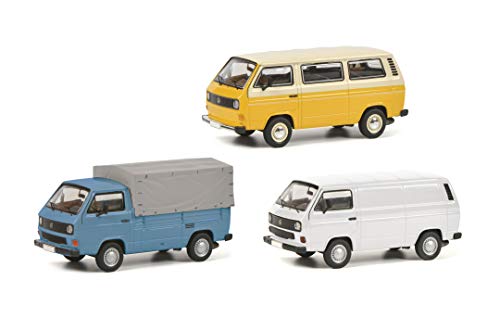 Schuco Set 40 Jahre VW T3, Set enthält: VW T3 Kasten, Pritsche und Bus,...