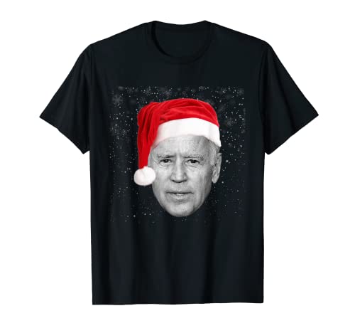 Feliz Pascua Santa Sombrero Joe Biden Feo Suéter de Navidad Camiseta