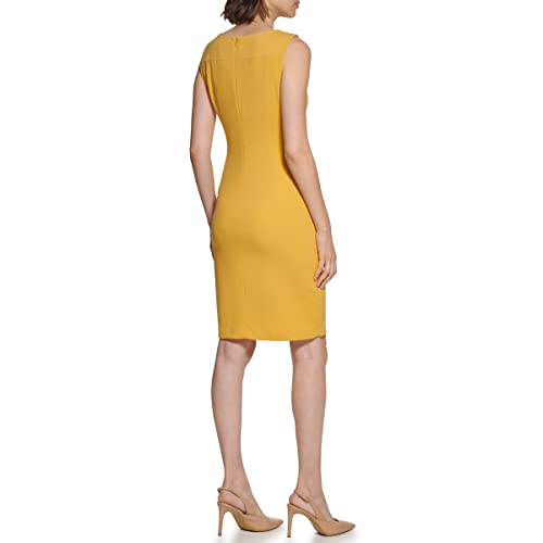 Image of Calvin Klein Women's Sleeveless Fitted Cocktail Sheath Dress