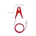 Sosoport 2pcs Electric Fence Jump Cable Kit Solar Fence Charger Wire Clips for Farm Garden Fencing System