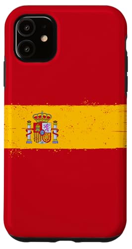 �ւ荂���X�y�C����̂��߂̃r���e�[�W �X�y�C������ Vintage Spain Flag for Espana �X�}�z�P�[�X iPhone 11 �p