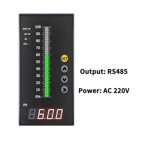 Controlador digital de temperatura PT100 Tipo K con pantalla avanzada, relé y módulo RS485 3