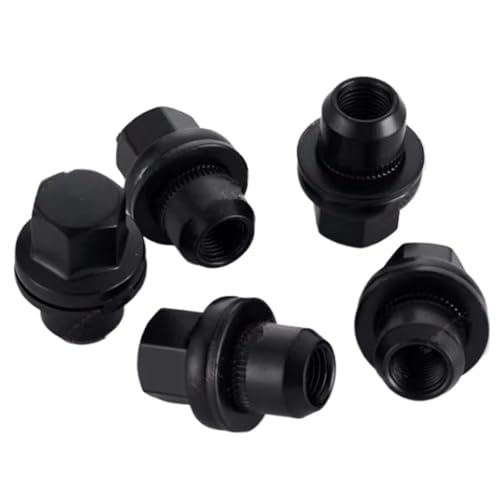 Tuercas de cubo forjadas y negras compatibles con llantas Range Rover Velar L560