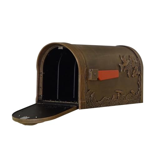 Special Lite Hummingbird Curbside Mailbox - Copper Aluminum Mailbox for Post Mount - SCB-1005-CP