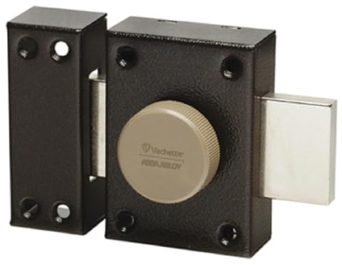 Cerrojo de cilindro 40 mm Vachette eclador modelo 67632 SC con becerro para puertas de madera 2