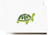 Crane & Co. Brushstroke Turtle Note (CF1501)