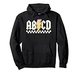 Boys Girls Teachers ABCD Rock Graphic back to School Class Pullover Hoodie