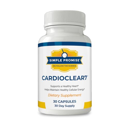 CardioClear7 - Coenzyme Q10 (CoQ10) 100mg and PQQ 10mg Heart Health Supplement with Shilajit - Supports Circulation, Cellular Energy & Cardiovascular Health - 30 Capsules