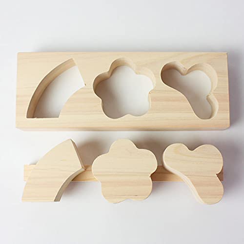 Hinoki Wooden Rice Ball Mold, 3-Shape Press