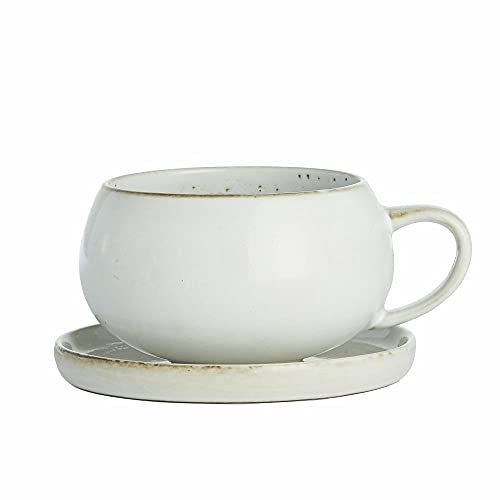 Lene Bjerre Tasse mit Untertasse Amera, beige, Keramik