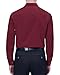 Alimens & Gentle Maroon Dress Shirt Men Stretch Wrinkle Free Long Sleeve Collared Formal Casual Button Down Shirt with Pocket