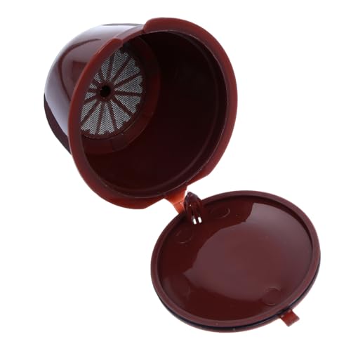 Homoyoyo 3 piezas Filtros Cápsulas Café Reutilizables Compatibles Gusto Colador Plástico Seguro para Cafetera Ahorro y Protección Ambiental
